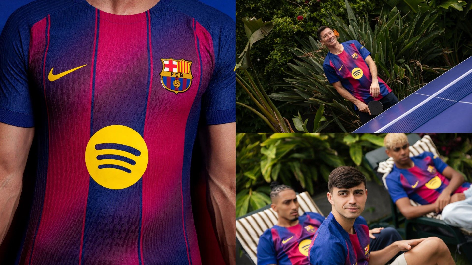 2526新しいシーズンのバルシャのユニフォーム、あまりに手に入れるのに適します! サッカーウェア 2526バルサ ホーム 大人用、子供用 上下着